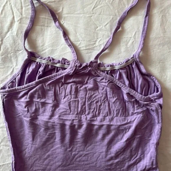 Purple Ruched Tank Top - Picture 2 of 2